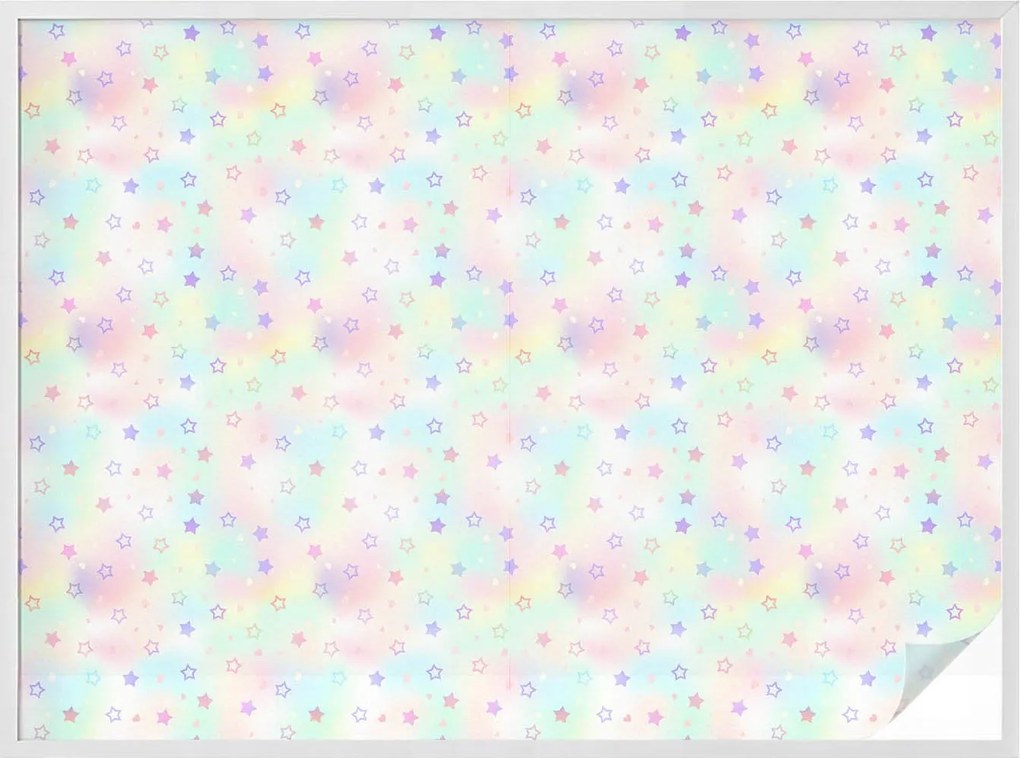 Öntapadós Ablakfólia Adatvédelem Szivárvány minták 200x146 cm