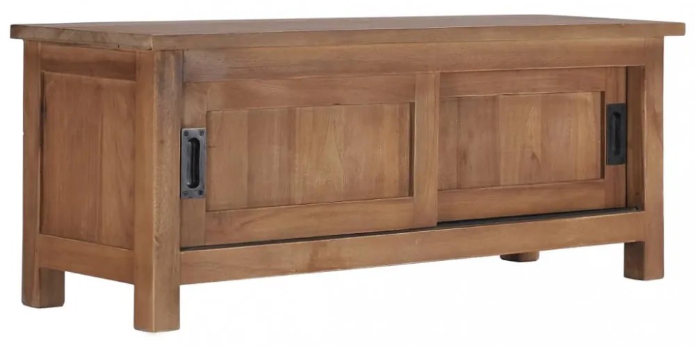tömör tíkfa TV-szekrény 90 x 30 x 35 cm