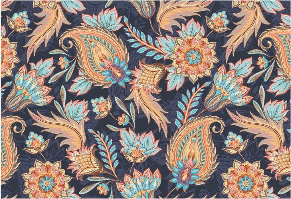 Dekoratív fotótapéta falra Könnyű összeszerelés Virágmintás 152x104 Ragasztó