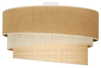 Duolla - Mennyezeti lámpa YUTE TRIO 3xE27/15W/230V átm. 60 cm barna/szürke/bézs