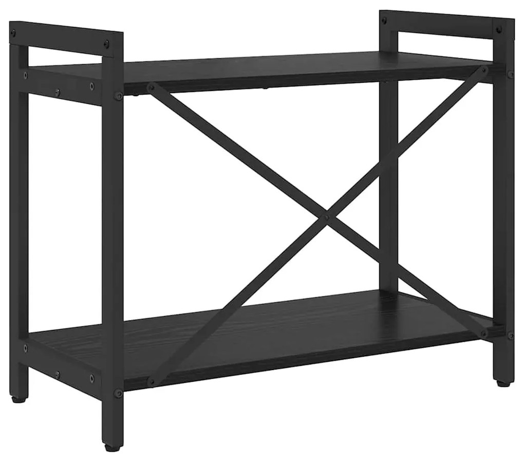 Könyvszekrény Musta tammi 60 x 30 x 48.5 cm Faanyag