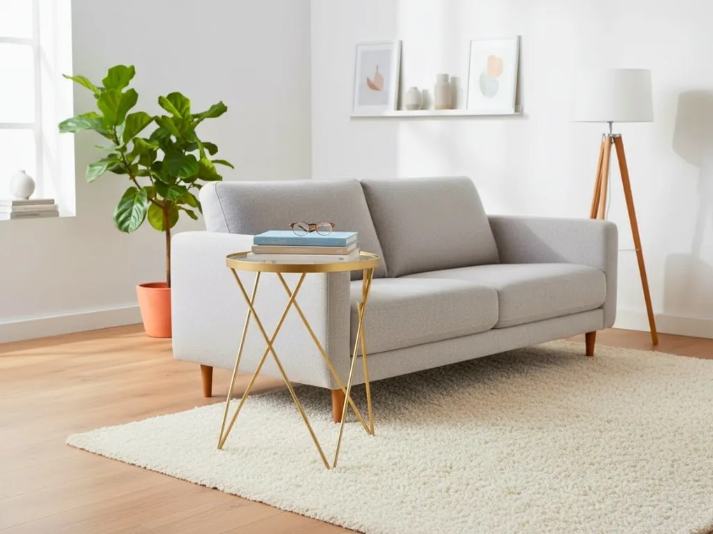 EMILY lerakóasztal Ø 35,5 cm, aranyszínű