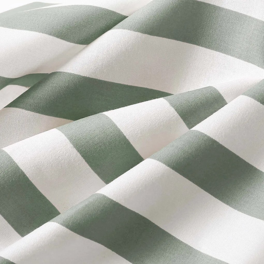 Goldea gyermek pamut ágyneműhuzat - az autók világa, zsálya színű csíkos hátoldal 140 x 200 és 70 x 90 cm