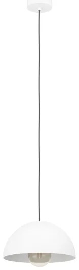 Eglo 901135 - Csillár zsinóron GAETANO 1xE27/40W/230V átm. 30 cm fehér