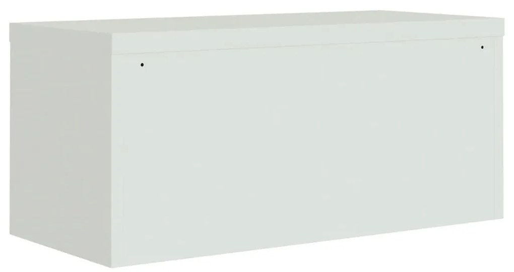 világosszürke acél irattartó szekrény 90x40x220 cm