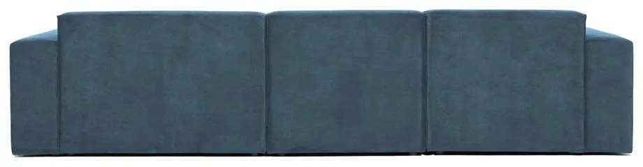 Kék kordbársony sarokkanapé (jobb oldali) Sting – Scandic