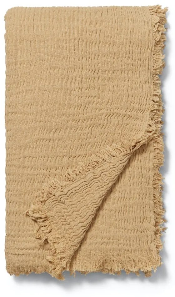 Bézs ágytakaró franciaágyra 240x260 cm Reloved – JUNA