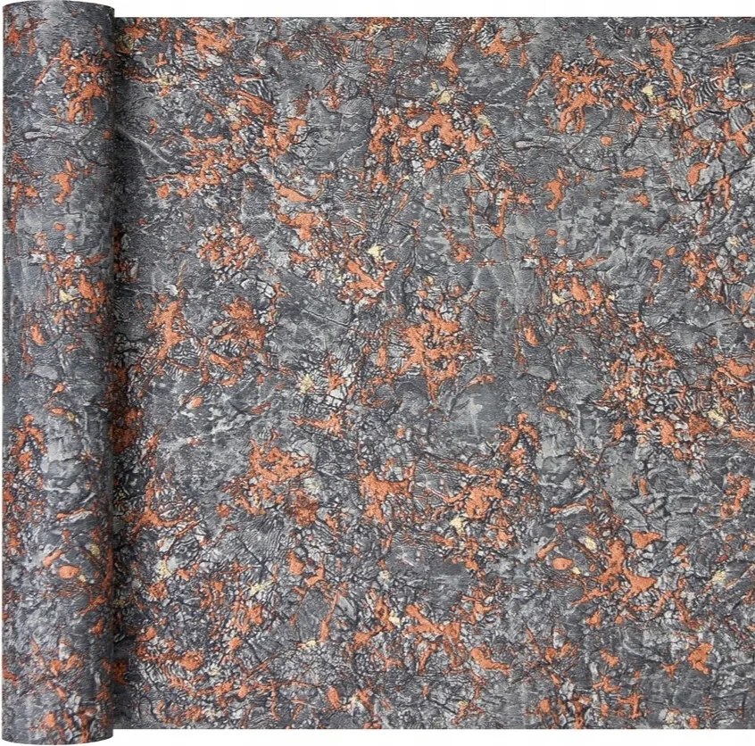 Modern vakolat tapéta rézzel és arannyal