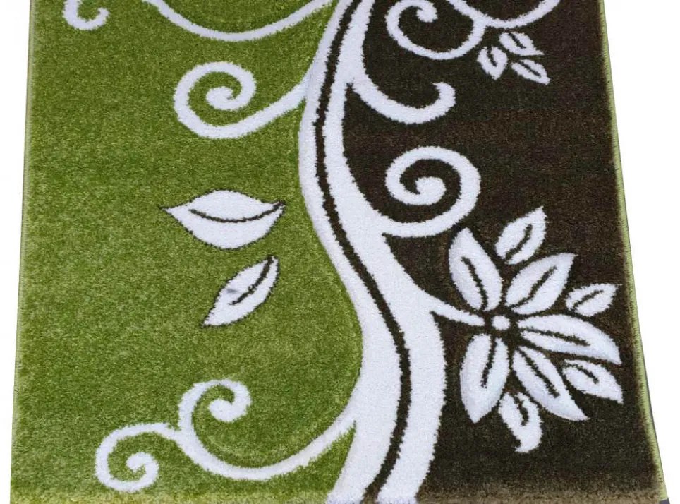 Mirinda Indamintás modern futószőnyeg 80 x 300 cm Zöld
