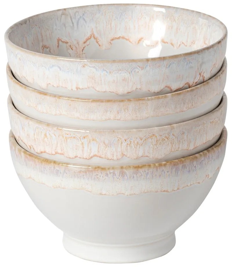 Fehér agyagkerámia tál szett 4 db-os ø 15 cm Latte – Costa Nova