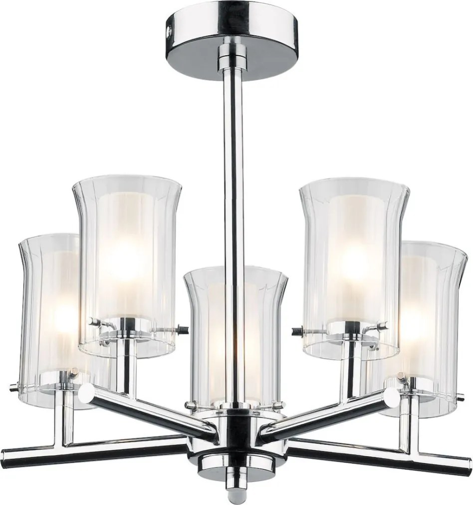 Dar Lighting ELBA ELB0550 Plafonlámpa 5x40W/G9 IP44