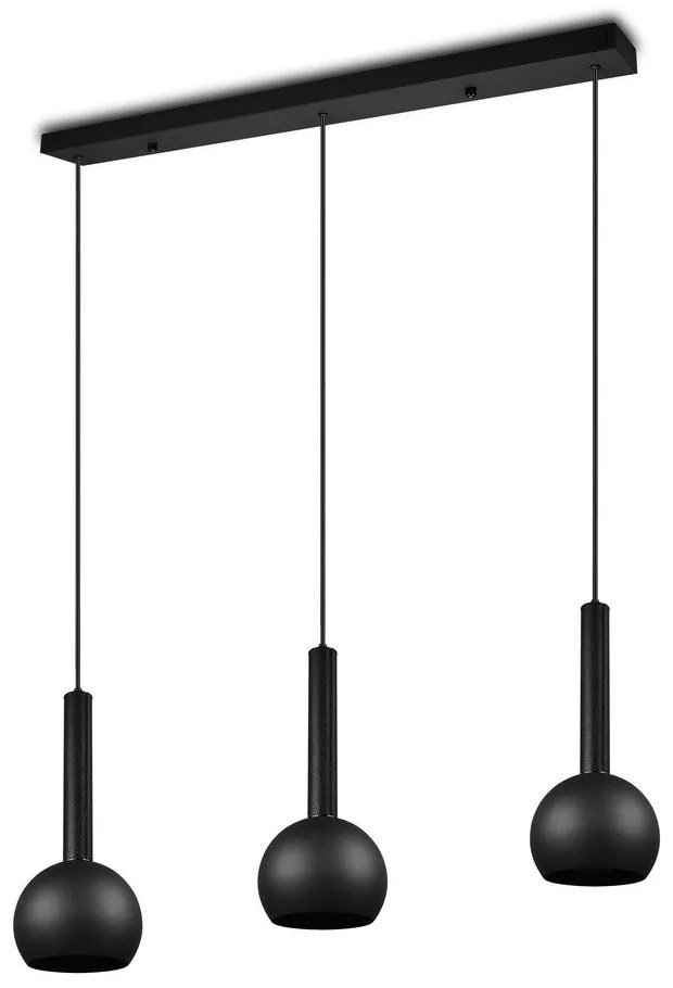 Fekete függőlámpa Ciliana – CINQUE