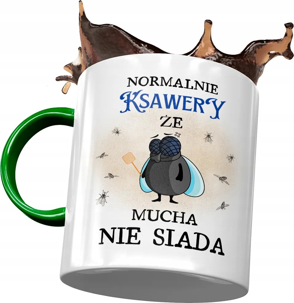 Zöld Bögre Xavér Férj Kollégának Ajándék Nyomtatott Fotóval