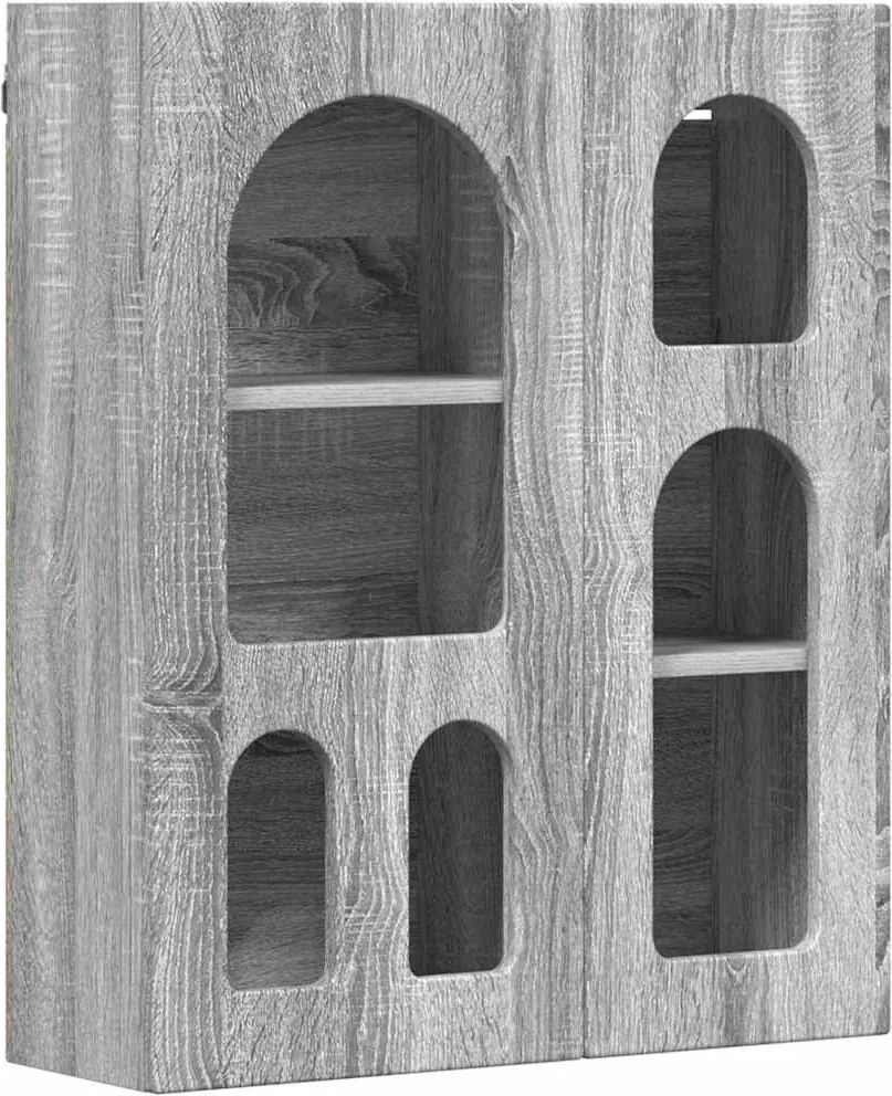 vidaXL Függő szekrény Szürke Sonoma 59 x 20 x 71.5 cm Faanyag