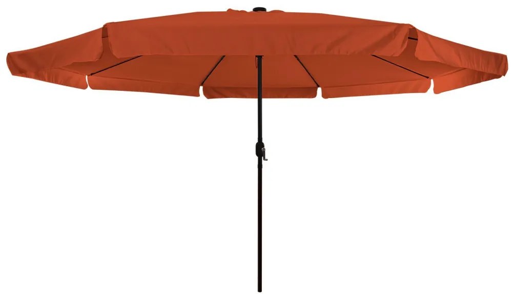 Kert Napernyő LED villanyokkal ø395x245 cm Terrakotta