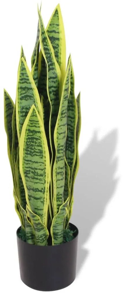 műszanszeviéria virágcseréppel 65 cm zöld