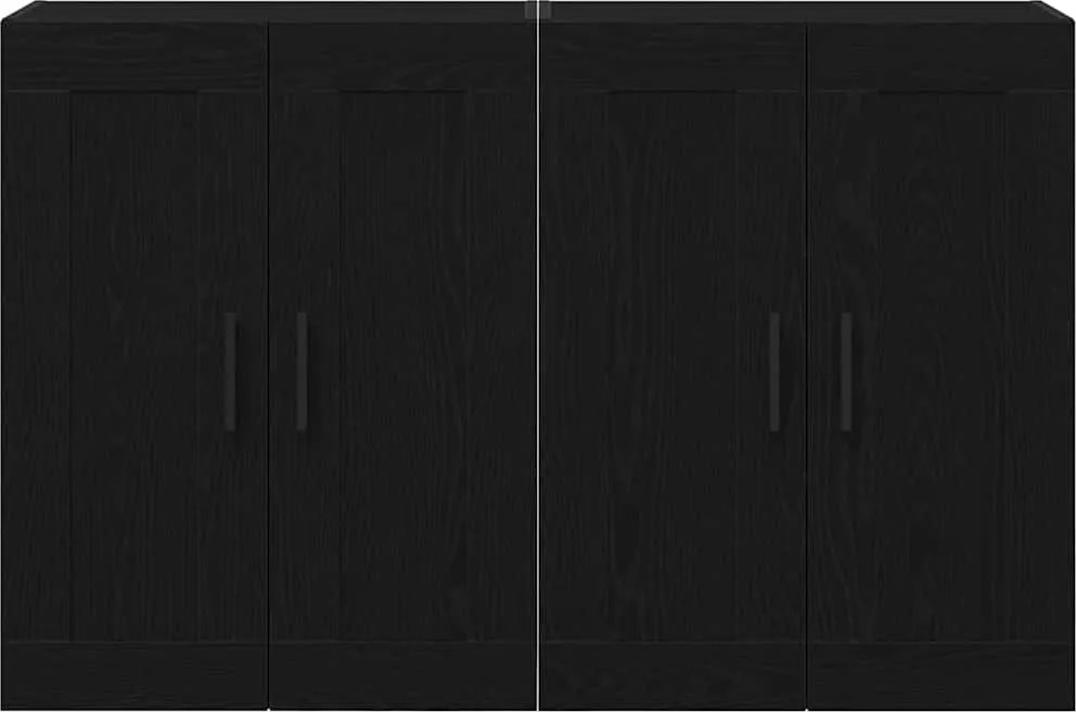 vidaXL Fali szekrény 2 pcs Öreg fa 69,5 x 34 x 90 cm Faanyag