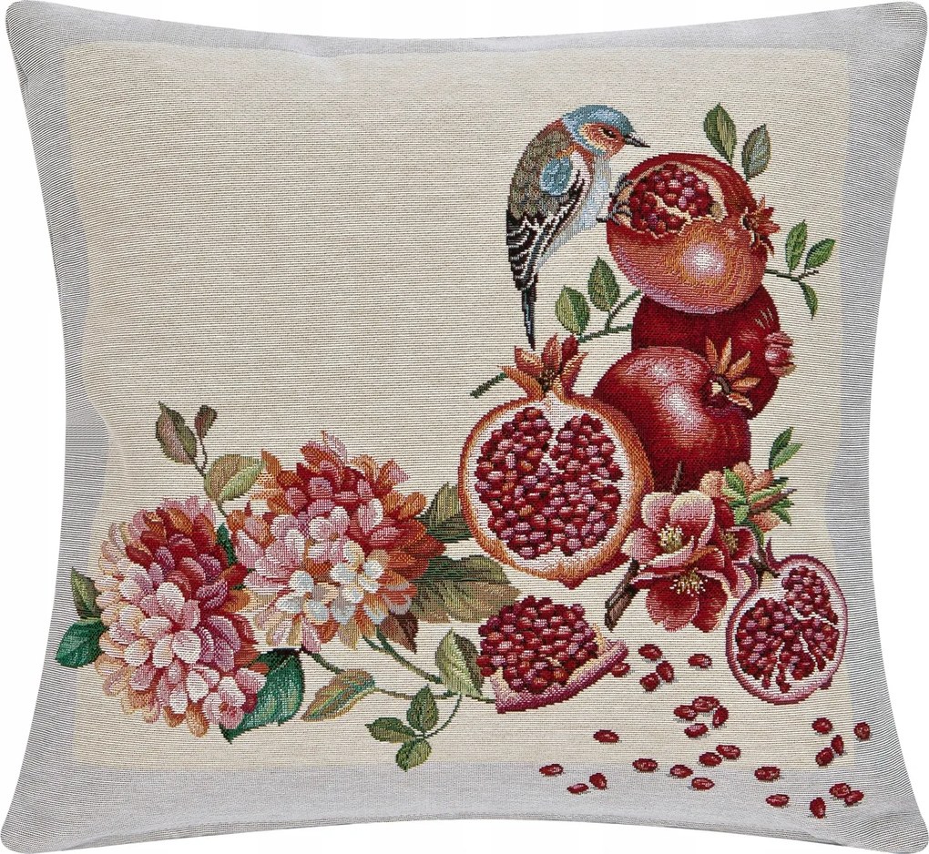 Dekoratív párnahuzat 45x45 cm gyümölcs Gránátalma
