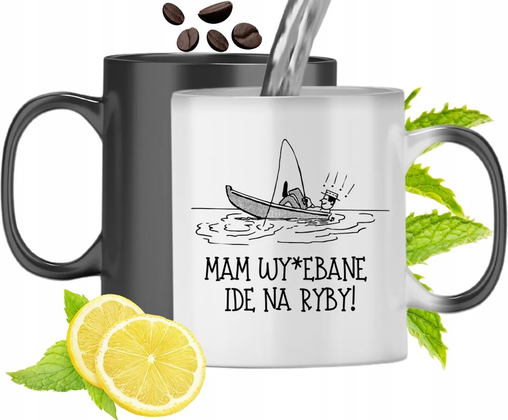 Mágikus Bögre Horgászoknak Színváltós, fényképes nyomattal