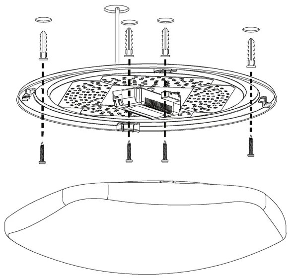 Eglo 97921 - RGB LED fényerőszabályozható mennyezeti lámpatest TOTARI-C LED/34W/230V + távirányító