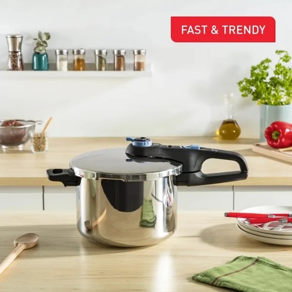 Tefal SECURE TRENDY rozsdamentes 4/6 l nyomásfőző készlet
