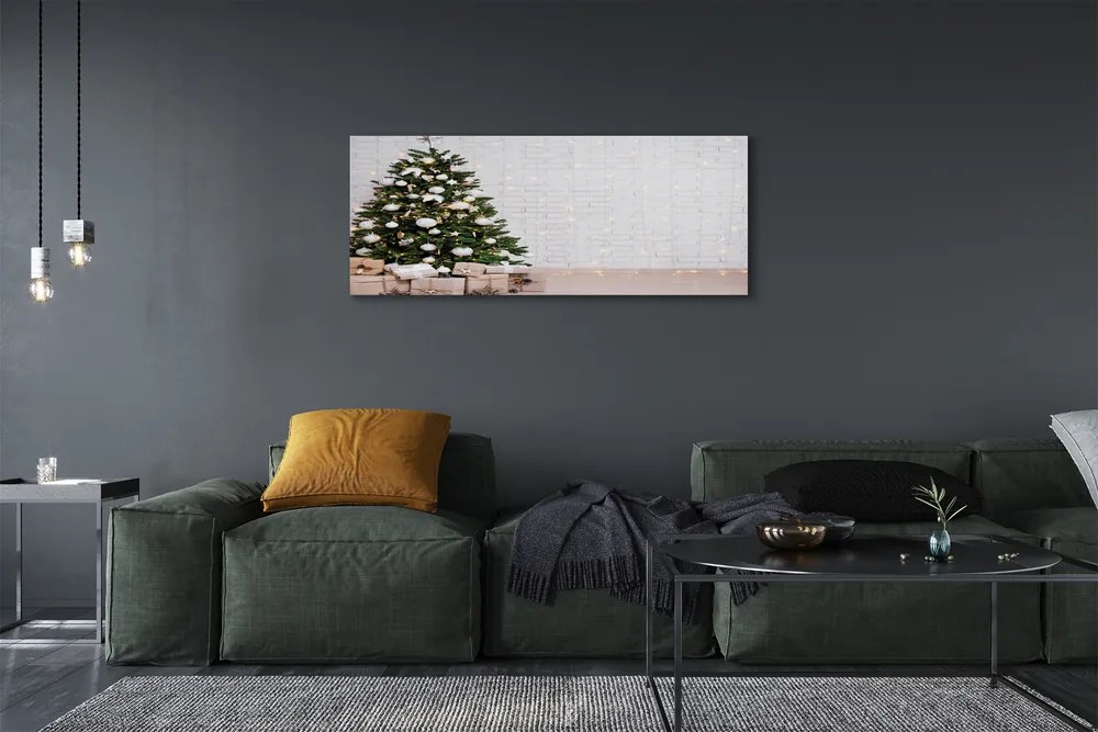 Canvas képek Karácsonyfa díszítés ajándék 125x50 cm