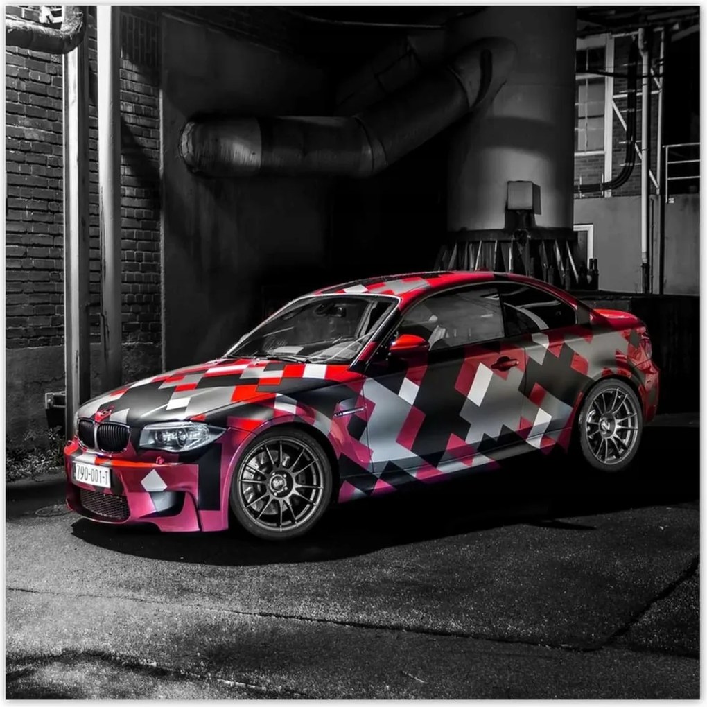 Poszterek 140x140 Piros Bmw