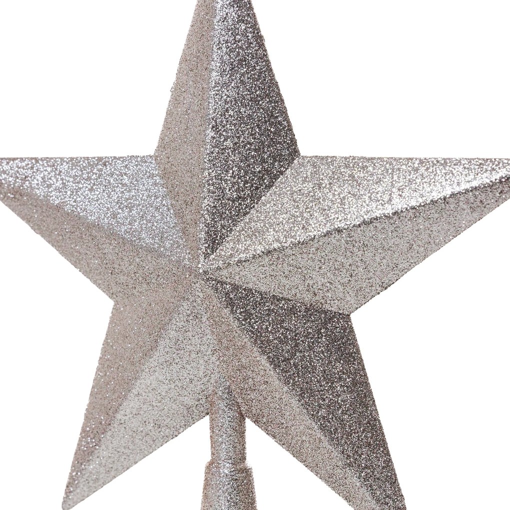 Pezsgő glitteres csúcsdísz 28.5 cm