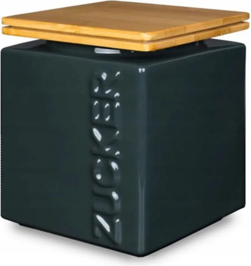 HWG-Home – Designer cukortartó kerámia 1 kg bambusz fedéllel