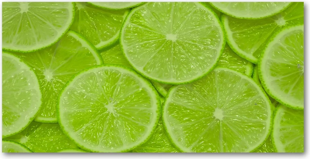 Fotótapéta falra edzett üveg lime 140x70