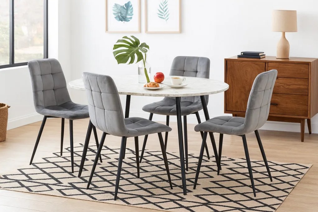 Modern Bársony Szék 44 x 54 x 88,5 cm