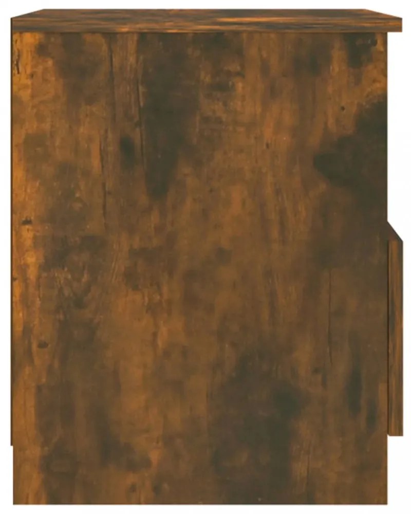 füstös tölgy színű szerelt fa éjjeliszekrény 40 x 40 x 50 cm