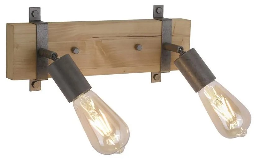 Leuchten Direkt 13472-79 - Fali spotlámpa SLAT 2xE27/40W/230V