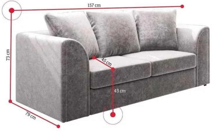 CLOE 2 Személyes Design Kanapé