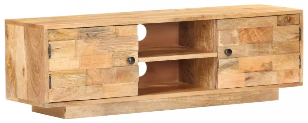 tömör mangófa TV-szekrény 116 x 30 x 35 cm