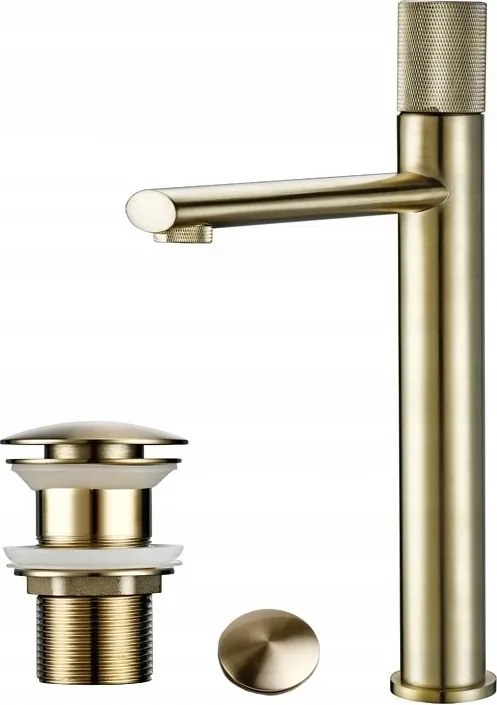 Prémium arany asztali mosdó csaptelep Klikk csaptelep Gold Mat