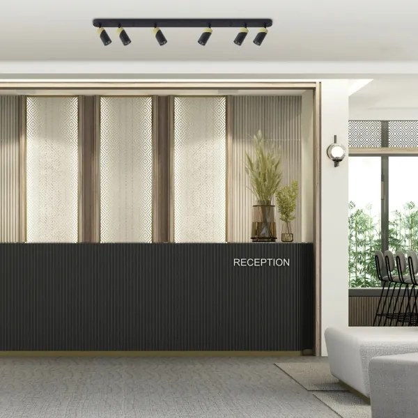 Spotlámpa NEO 6xGU10/8W/230V fekete/arany