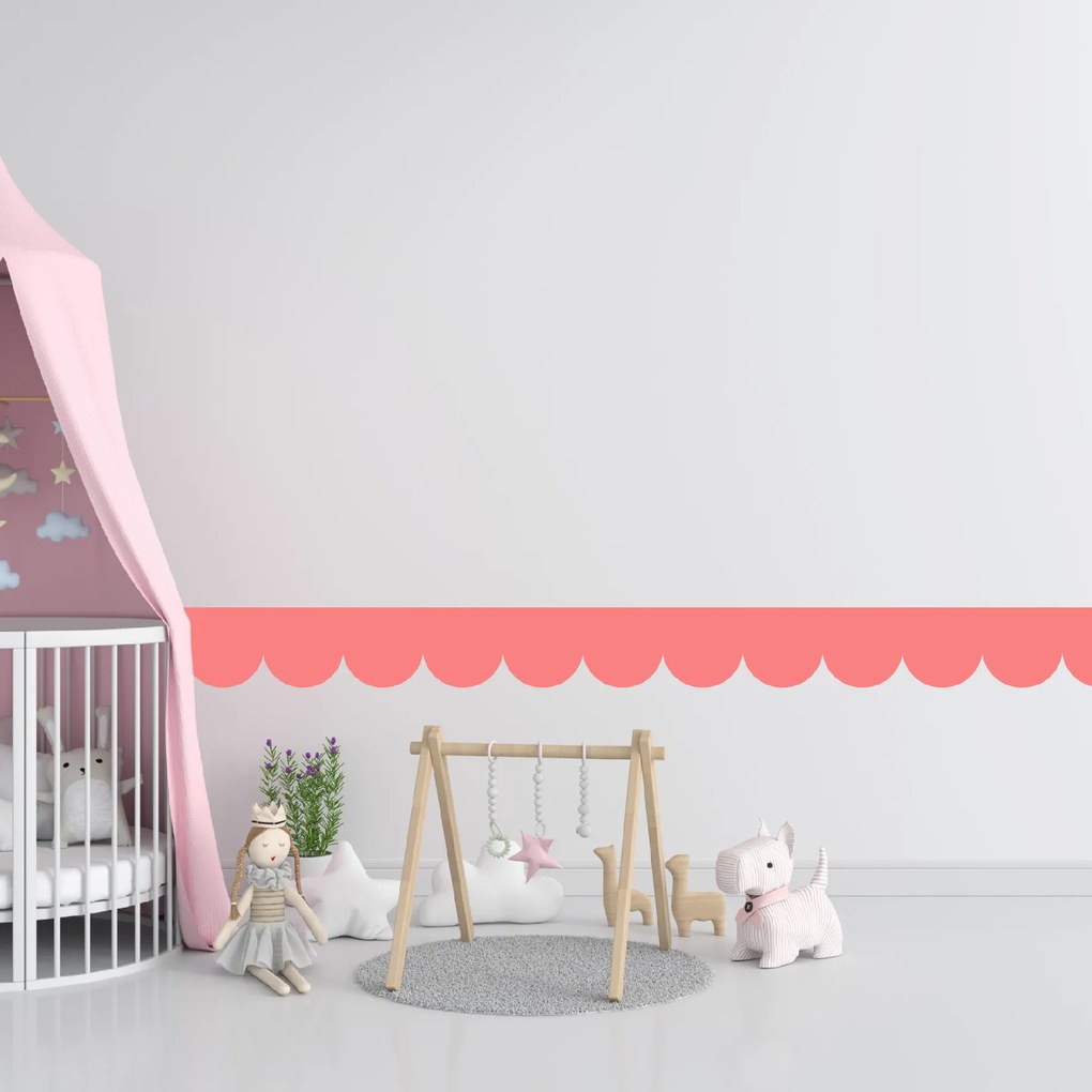 PIPPER. Textil öntapadó tapéta - Mini Ív - Rózsaszín szín Szín: Sápadt