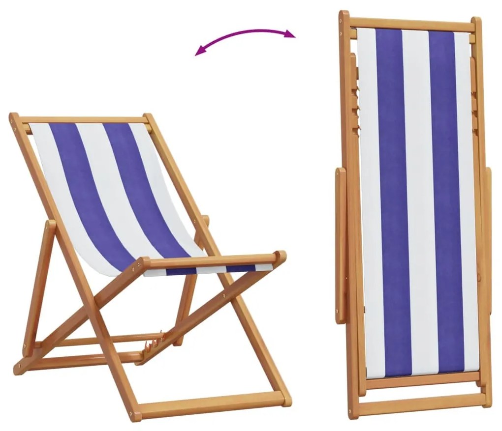 kék és fehér eukaliptuszfa és szövet összecsukható strandszék