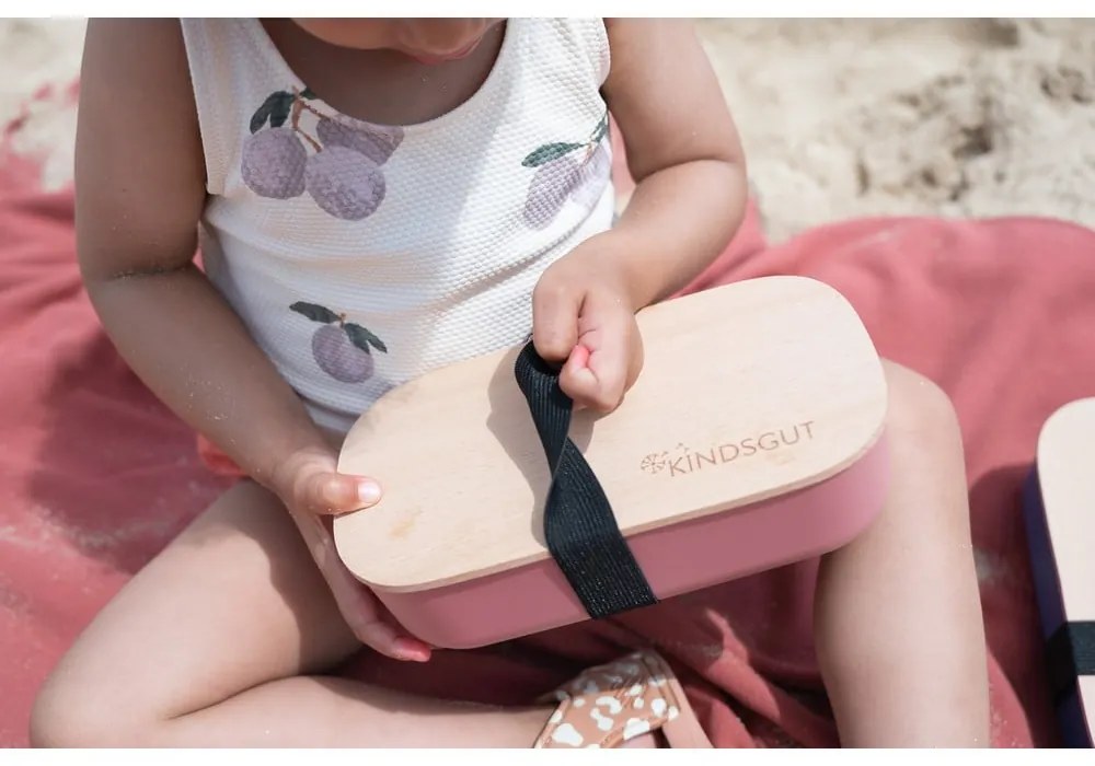 Gyerek uzsonnás doboz Dusky Pink – Kindsgut