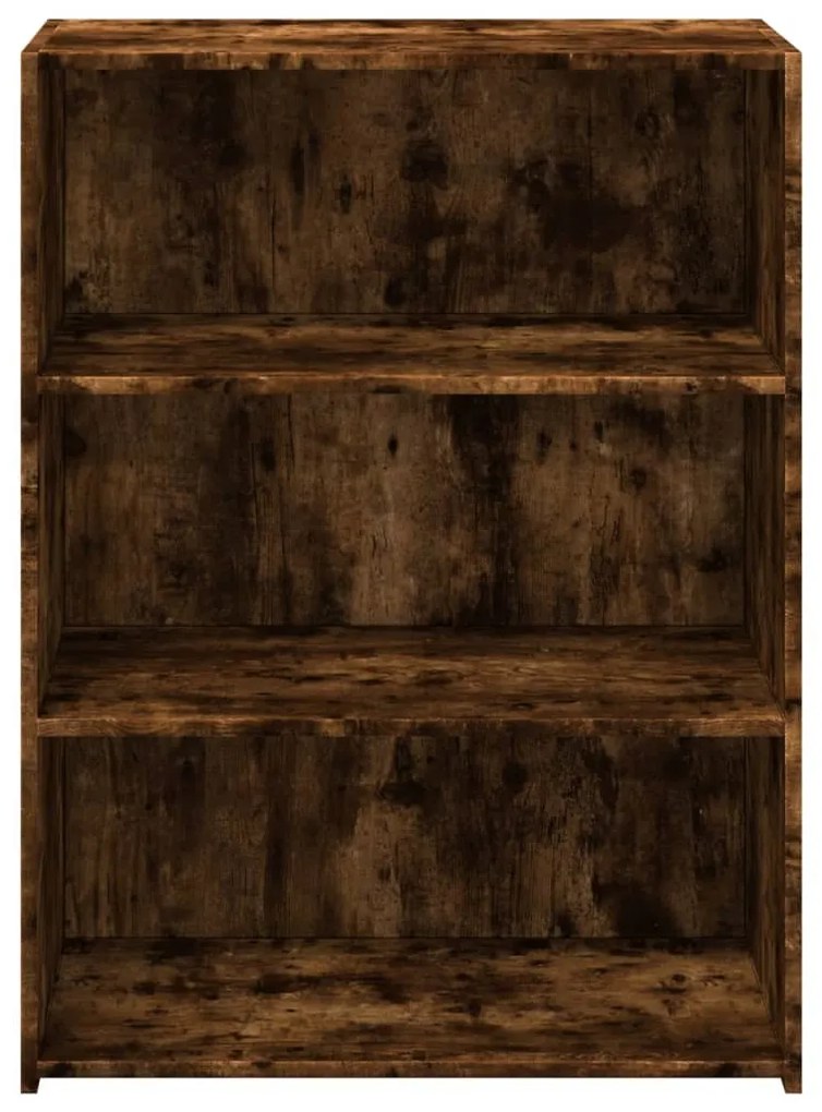füstös tölgy színű szerelt fa tálalószekrény 70 x 41 x 93 cm
