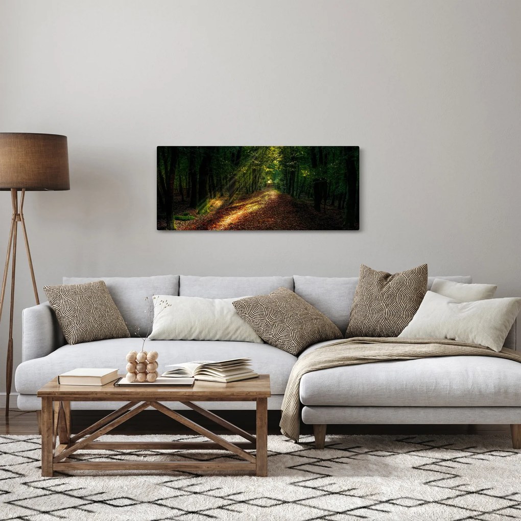 Erdei út képe (120x50 cm)
