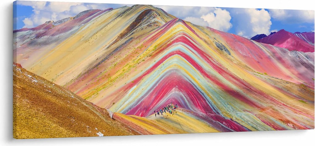 Kép - Rainbow Mountain, Peru (120x50 cm)