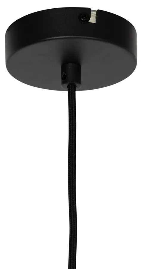 Modern lógólámpa fekete opál üveggel - Drop