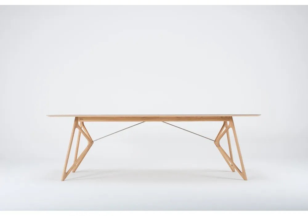 Tölgyfa étkezőasztal 240x90 cm Tink - Gazzda