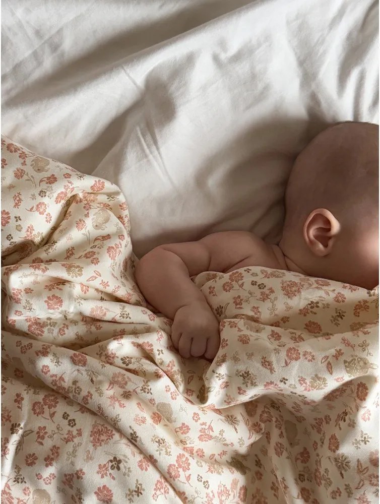 Bézs bio pamut gyerek ágyneműhuzat babaágyhoz 70x100 cm Augusta – Cam Cam Copenhagen