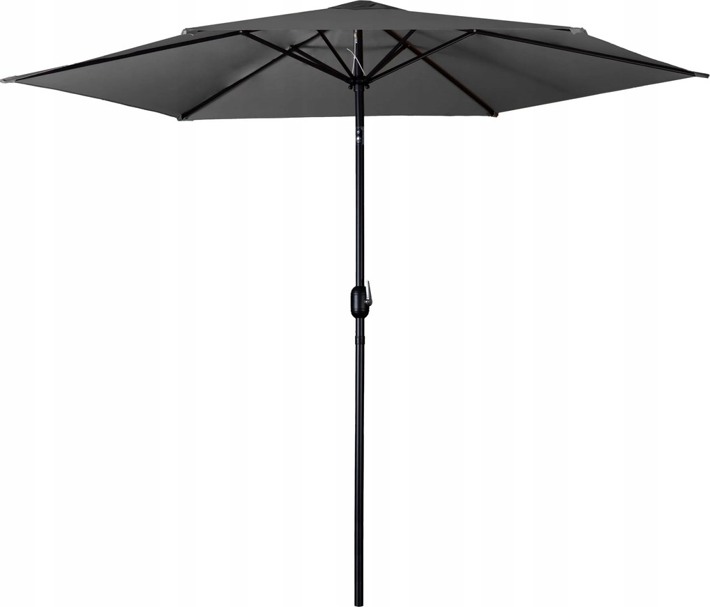 Összecsukható kerti napernyő, 6 részes, 300 cm, tetővel, Plonos PL-884