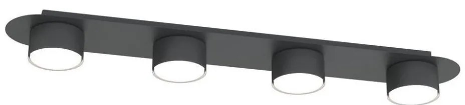 Mennyezeti lámpa DIAZ 4xGX53/12W/230V fekete