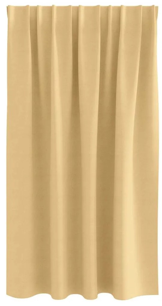 Függönyök függönyökkel 2 pcs Bézs 140x140cm Poliészter