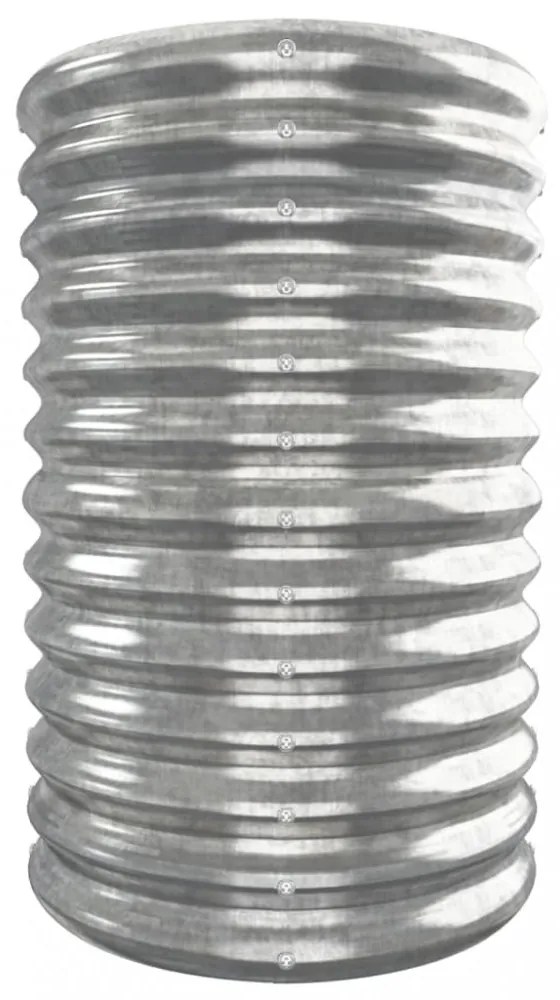 ezüstszínű horganyzott acél kerti magaságyás 332x40x68 cm